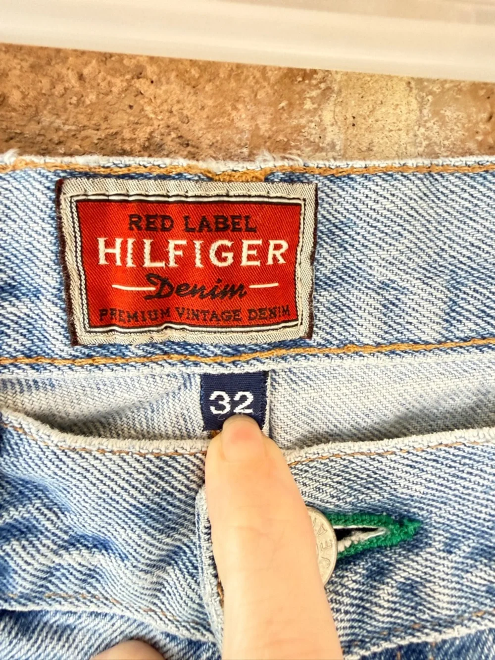 Vintage Tommy Hilfiger Light Wash Straight-Leg Men's Jeans